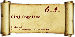 Olaj Angelina névjegykártya